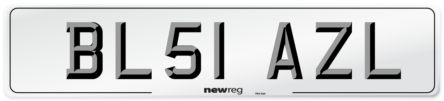 BL51 AZL Number Plate from New Reg